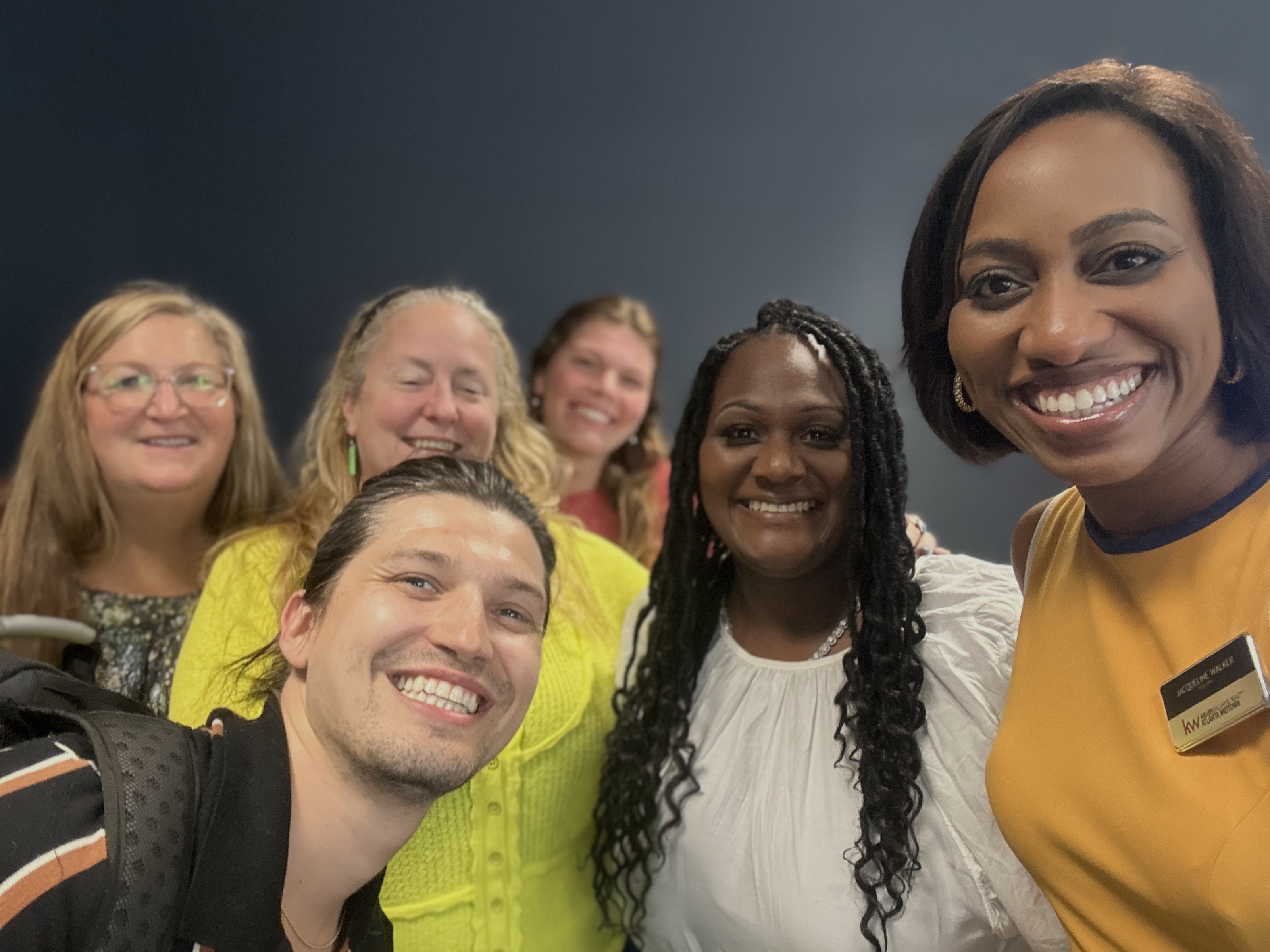Jacqueline Walker with colleagues at a Keller Williams Atlanta Midtown event.